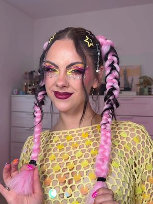 How to: easy rave hair ✨ save this down for your next festival 💃🏼 It's so fun to add some colour to your hairstyle using braiding hair (I get mine off Amazon). An idea I love is to match the hair colour to your outfit, or even try ombré braiding hair. And then of course you can elevate your look even more with accessories like ribbon, hair clips & scrunchies 🌈  Who's going to try it? products: @Pantene mousse @got2b glued edges @Redken Pro quick dry hairspray hair clips amazon  #ravehair #festivalhair #easyhairstyle #hairtutorial 
