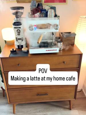What’s better than coffee and a sweet treat 👀☕️ #pov #asmr #latteart #barista #cafe 