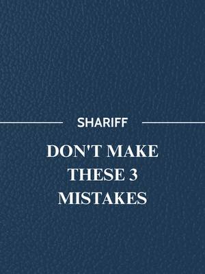 Small mistakes right after an accident can cost you big later. There are three that come up again and again.  Follow Shariff Law to find out what they are before they happen to you. #injurylawyers #texasinjurylawyers #houstonlawyers