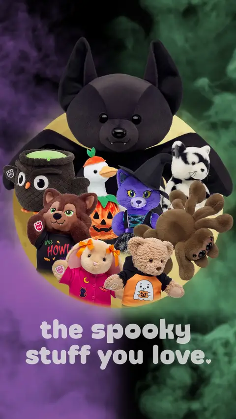 Spooky season starts NOW! Our NEW Halloween friends are here! Discover all the spooky stuff you love in our newest collection 🖤🎃🦇🕷️ #TheStuffYouLove #AddALittleHeart #Halloween #SpookySeason #Bat