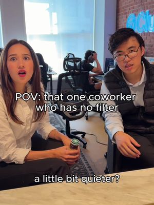 Tag that one coworker with no filter 😭 #officehumor #coworkersbelike #funnyskit #cluely 