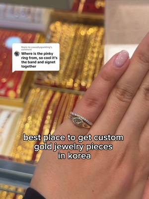 Replying to @casuallysparkling I made it custom in Korea and I designed it myself! Best place to get solid gold / gold jewelry custom made at wholesale prices. They can make anything! Even designer items or you can design from scratch. 📍 the carat - (look on naver maps) the one in Seoul Korea right off of jongno ga 3 subway station - exit 1. It’s in a big floor of booths but look for the Carat! She’s right at the front od the building. #goldjewelry #customjewlery # 