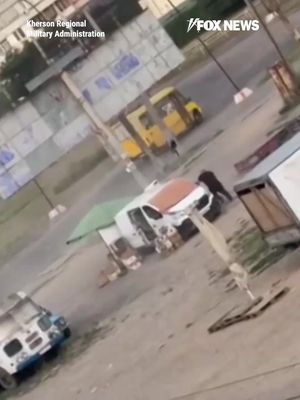 Dramatic new video shows a Ukrainian man running for safety as a drone chases after him in a market before the device detonates right next to him. Ukrainian police say the 52-year-old survived the August 4 attack with blast injuries, shrapnel wounds, and a concussion. Ukraine's Foreign Minister condemned the attack, describing it as a Russian war crime, claiming the drone operator was deliberately targeting a civilian.