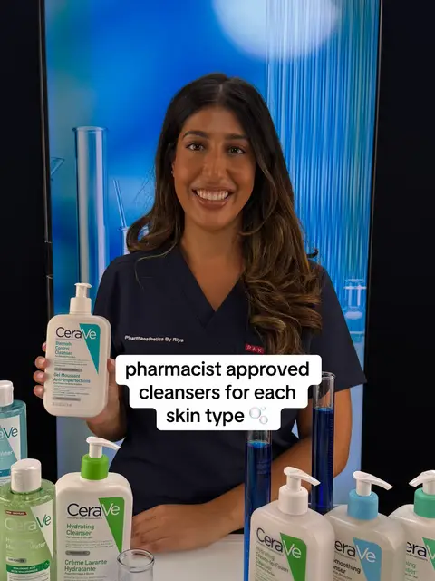 your cleanser might be sabotaging your skin 🫧 swipe for @pharmaestheticsbyriya lesson in exactly what cleanser your skin needs, take notes ✨ #cleanser #skintype #dryskin #oilyskin 