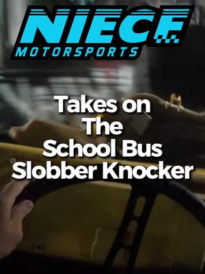 Niece Motorsports takes on the school bus Slobber Knocker 🚌 💥 🎥 @FloRacing  #PressTheAttack | #TeamChevy 
