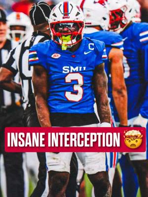 Ahmaad Moses’ 60-yard interception return for a touchdown against TCU in 2024😤 One of the best Iron Skillet plays ever? • • • • #PonyUp #PonyUp🐎 #SMU #SMUFB #Dallas  @SMU Football @The College Sports Company 