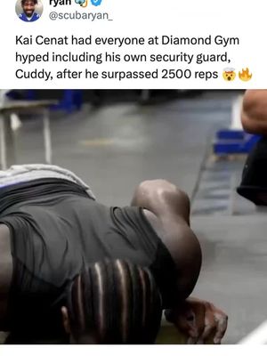 BRO REALLY WENT OUT THERE AND DID HIS THING 🔥👏 @Kai Cenat #gym #streamer #tough #kai #unc 