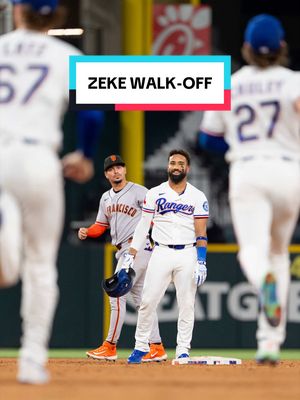 Need a walk-off? Zeke’s The Solution. #AllForTX 