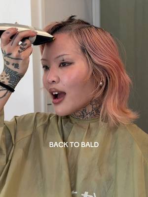 BACK TO FACTORY SETTINGS BABYYYYY #baldhead #headtattoo #shavinghead 