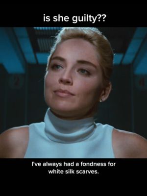 name a scene that still lives rent free in your head... #basicinstinct #sharonstone #michaeldouglas #paulverhoeven #classiccinema
