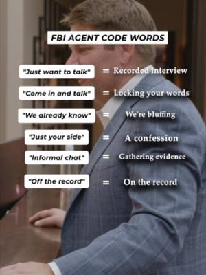 A request to "come in and talk" isn't always as informal as it sounds. Federal interviews can become key evidence, and statements you make may be used against you later. Know your rights before you agree to any interview. #FederalDefense #FBIInvestigation #DOJ #FederalLaw #KnowYourRights #TrialLawyer #WhiteCollarCrime #LorfingLaw