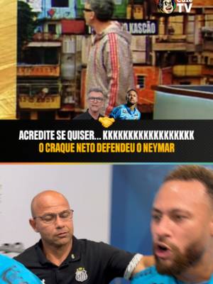 🚨 𝗥𝗔𝗥𝗢 🚨 O CRAQUE NETO DEFENDEU O NEYMAR! 😂🤯 O ex-jogador falou sobre a polêmica envolvendo o craque do Santos no pós-jogo contra o Remo... Neto gostou da atitude do camisa 10 e o parabenizou! 🤣 E você, o que achou? 🤔 🎥 @rennorayol + @futebolparaense + @harllenthiago + @golsnorte + @ofluxoportal + Os Donos da Bola #Neymar #NeymarJr #Original #cztv01 #CoberturaCazéTV #Santos #Remo #CopadoBrasil