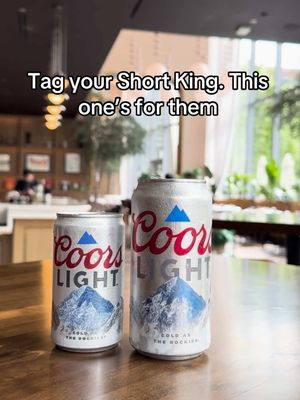 a short king can just be so…refreshing. #CoorsLight #shortking #minican #tagsomeone 