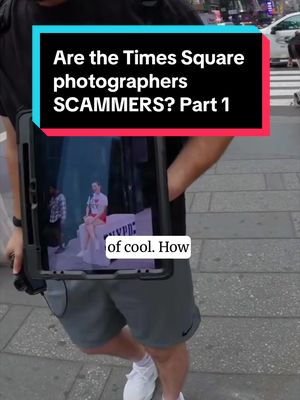 Are the “professional” photographers and Times Square a scam? 📸 I went undercover to find out. 🕵️‍♀️ Watch my full YouTube video for more details! #nycscams #nyc #timessquare 