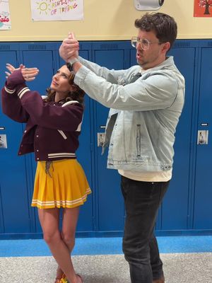 I finally convinced Napoleon Dynamite to dance with me 😂 Catch Jon Heder, me, and our wild castmates on #NationsDumbest tonight at 9/8c on FOX. Streaming tomorrow on Hulu