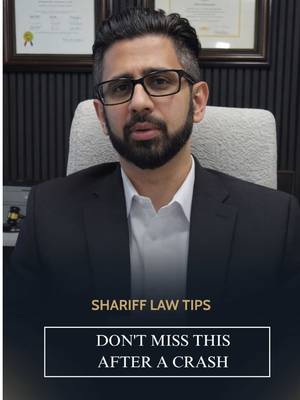 What you do right after an accident matters. What you forget to do matters just as much.  Follow Shariff Law to know what not to miss. #injurylawyers #texasinjurylawyers #houstonlawyers 