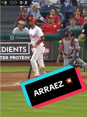 EL PRIMER JONRÓN DE LUIS ARRAEZ CON LOS PHILLIES 🚿 #MLB #LuisArraez #Phillies