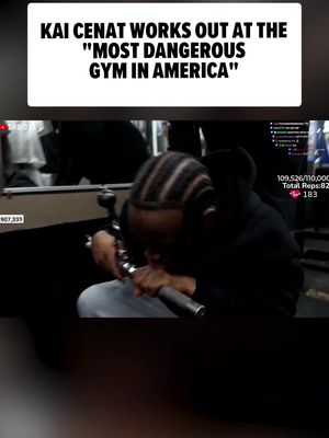 😱🏋️‍♂️ Kai Cenat works out at Diamond Gym in Maplewood, NJ also known as the "Most Dangerous Gym in America"