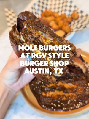Brownsville style burgers from the owners of @sanasanataqueria. @joesburgerstx is doing a residency at @royalbluegrocery_atx on nueces street doing burgers. I liked their holy mole the most and its dine in only. Their burgers range 10-18 ish dollars. They source black angus beef and serve their burgers on a nixtamalized maiz bun #atx #austinfoodadventures #atxfoodtime 