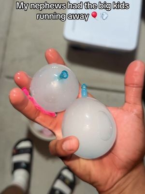 Aye my nephews are winning… I thought 🎈🤦🏾‍♂️ #WaterBalloon #Frozen #Missles #Bruises #BalloonFight  