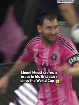 Lionel Messi becomes the all-time leading scorer in Leagues Cup history with a brace in his first start since the World Cup 👏 🎥: @Major League Soccer #messi #lionelmessi #MLS #intermiami #miami 