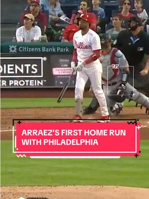 Luis Arraez absolutely SMOKED this baseball for his first home run with the Phillies! 🔥💨 (via @mlb)