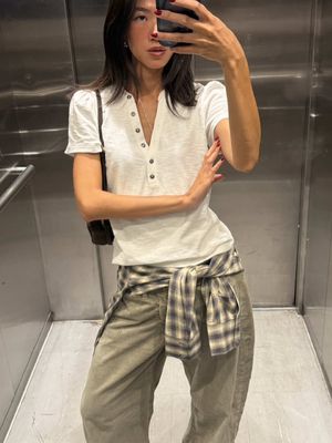 casual outfit today with @Anthropologie Europe Pilcro jeans #AnthroPartner ad