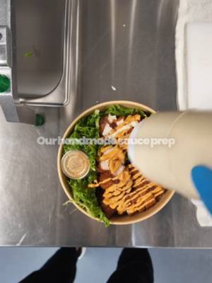 Pro tip from the kitchen: pre-made tubs just don’t hit the same. Mixing it fresh by hand every morning is the only way to get that rich, consistent flavor. Comment down below which sauce you want us to do next!4.8 bowls 1Pro tip from the kitchen: pre-made tubs just don’t hit the same #bowlsofrice #protips #sauceprep #handmade