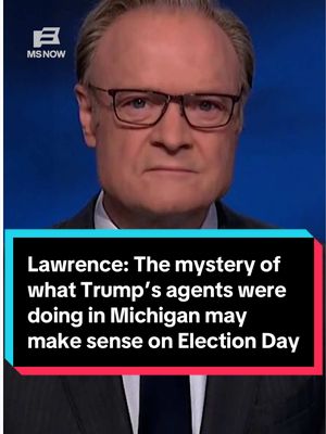 MS NOW’s Lawrence O’Donnell examines why the Trump Justice Department may have sent federal agents to monitor polling sites in four Michigan cities, Michigan Secretary of State Jocelyn Benson’s Democratic primary win for governor, the razor-thin Democratic Senate primary, and what it all could mean for November’s election. #midterms #politics 