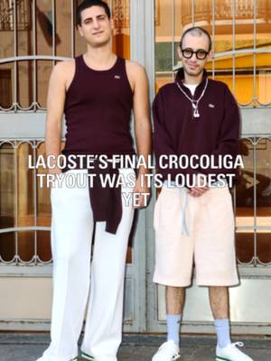 Of course the Milanese like it loud… See what went down at the final tryout of @lacoste's Crocoliga table tennis tournament—and catch us in Berlin for the final.