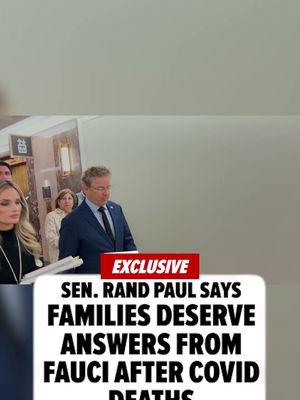 🚨🗣️ Sen. Rand Paul says his push to hold Dr. Anthony Fauci in contempt isn't about finding a fall guy for the COVID-19 pandemic; he tells @jacobwass Americans who lost loved ones deserve answers.