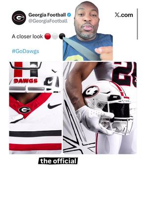 Are You Feeling The New #Georgia All-White Helmets And Uniforms? ⚪️🔴⚫️ 🤔 #CollegeFootball #Funnymaine #UGA #influencer 