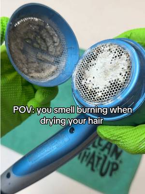 Hair dryer smell like burning or not working right? It might be time to clean it!