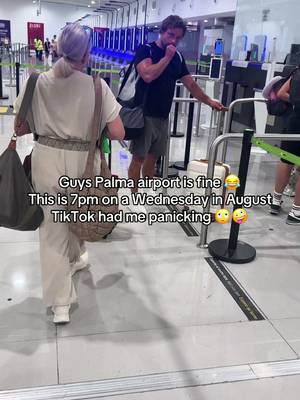 The videos on here were  making me anxious but Palma airport was so quiet 😂😂 #holiday #majorca #palma #fyp 