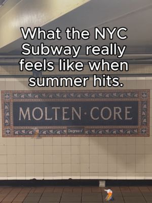 Herald Square, AKA the Molten Core—because somehow underground feels even hotter.  Degree – the official deodorant of the hottest commutes  🚊