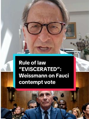 After voting to hold Dr. Anthony Fauci in contempt of Congress Thursday, Senate Homeland Security Chairman Rand Paul R-Ky., says he's going to refer the case to the Department of Justice. MS NOW's Andrew Weissmann calls holding Fauci in contempt is "both lawless and anti-science." #fauci  #senate 