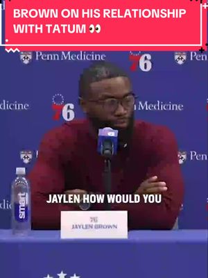 Jaylen Brown spoke about the contact he and former teammate Jayson Tatum have had post-trade to Philadelphia!