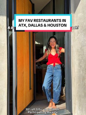 My favorite Austin/Dallas/Houston restaurants that I don’t have to leave the house for thanks to @DoorDash 🙌 Beat the heat and order local this Flavor Fest: grab from spots like Freebirds and Cheba Hut and score 30% off through 8/23. Which spot should I order next?? #DoorDashPartner 30% off $15+, up to $8 off. Participating Mx only.