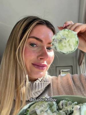 did you know this crunchy chicken cucumber salad packs serious protein into every bite? | @luzyjansen  ingredients 160g YoPRO Plain Yoghurt 1 cucumber, diced ¼ red onion, finely sliced 150g grilled chicken breast, sliced 1 tsp olive oil juice of ½ lemon salt and pepper, to taste method 1. add the cucumber, onion, 160g YoPRO Plain Yoghurt, olive oil, lemon juice, salt, and pepper to a container. 2. add the grilled chicken. 3. seal the container with a lid and shake well until everything is evenly coated. 4. enjoy immediately or chill before serving. Disclaimer: *Good source of protein which contributes to the growth of muscle mass. Vitamin B12 contributes to the reduction of tiredness and fatigue. When consumed as part of a healthy varied diet #YoPRO #FeedYourProgress #CucumberSalad #Crunchy