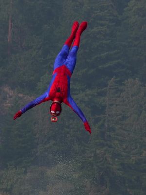 Spider man made it to the slip