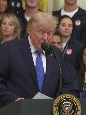 NOW: President Trump welcomes Team USA's Olympic and Paralympic athletes to the White House, praising their record-breaking performances at the 2026 Winter Games. Trump honored the U.S. Paralympic team, calling the athletes "fantastic" and congratulating them on bringing home a record 13 Paralympic gold medals for the United States.