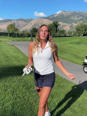 Birdies for @brynn bischoff. ⛳️ Wearing the Skyloft Light Polo and Tie Skort. 