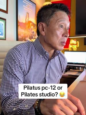 Pilatus pc-12 or Pilates studio? 😂 I heard what…
