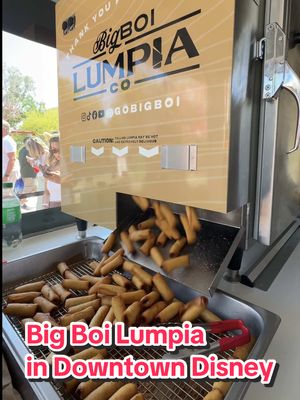 Big Boi Lumpia at Downtown Disney! 🇵🇭 Chicken, Pork, Impossible, Peach Mango, Apple Pie & Ube! 💜🤤 #Filipino #Disney #Disneyland #Lumpia #PeachMango