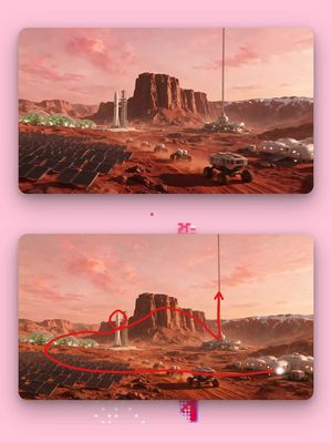 Seedance 2.5 takes camera direction in marker. Our line ended running straight up the space elevator cable, so that's exactly where the shot goes.