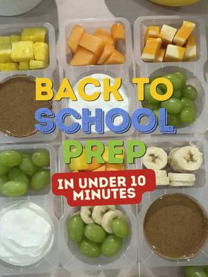 Back-to-school snack prep in under 10 minutes. ⏱️🍇 Prep once, snack all week! #freshdelmonte #fruit #freshfruit #backtoschool #snackprep 