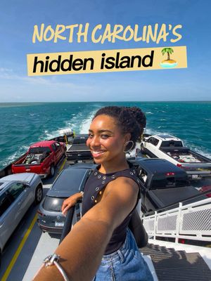 You have to drive your car onto a ferry to reach this hidden island in North Carolina! 🤯🚐 DEETS 👇🏽 #VisitNCPartner  Located at the southern tip of the Outer Banks, Ocracoke Island is accessible by vehicle and passenger ferry (it’s FREE btw), and the journey is part of the adventure! 🏝️  After about an hour on the water, you'll find a laid-back island where golf carts and bikes outnumber cars, locally owned shops line the streets, fresh seafood is everywhere, and beautiful beaches are never far away. 🦐🌊 I spent the day wandering through the village, stopping by the Ocracoke Lighthouse, frolicking on the beach, visiting the famous pony pen, and ending it all with a shrimp po' boy overlooking the water.  ⬇️ Local recs ⬇️ 🛍️ Shopping at Village Craftsmen, Books to be Red & Deepwater Pottery 🎨 Art at Kitty Mitchell Studio, Down Creek Gallery 💡 Visit the Ocracoke Lighthouse 🌊 Lifeguard Beach 🐎 Visit the horses at the Ocracoke Pony Pens 🍽️ Dining at SmacNally’s Waterfront Bar & Grill, Ocracoke Oyster Company, Ocracoke Ice Cream Co 📍Save this for your next North Carolina or Outer Banks road trip! Have you heard of Ocracoke Island?   #OuterBanks #VisitNC #OBX #VisitOcracokeNC 