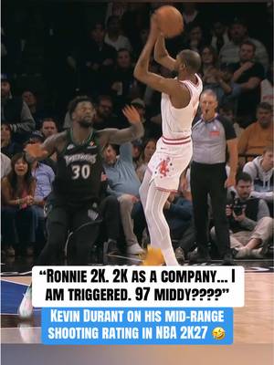 Tre Johnson, Cade Cunningham and Jalen Brunson are among the players with higher mid-range ratings in 2K27 😳 #NBA #basketball #kevindurant #nba2k #2k