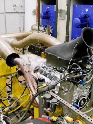 SOUND UP: Ford Racing 5.4-litre Coyote-based V8 Hypercar engine in the dyno #ford #v8 #lemans #motorsports #racer