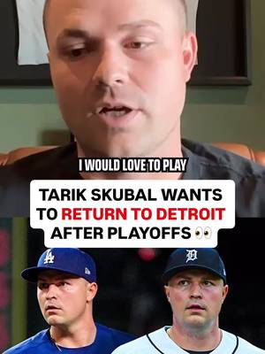 Tarik Skubal would love to go back to Detroit after his stint with the Dodgers 👀 🎥 @pardonmytake  #dodgers #losangeles #detroit #MLB #tarikskubal 